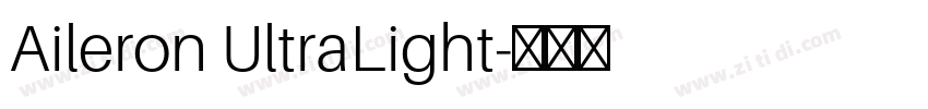 Aileron UltraLight字体转换 Aileron UltraLight字体转换